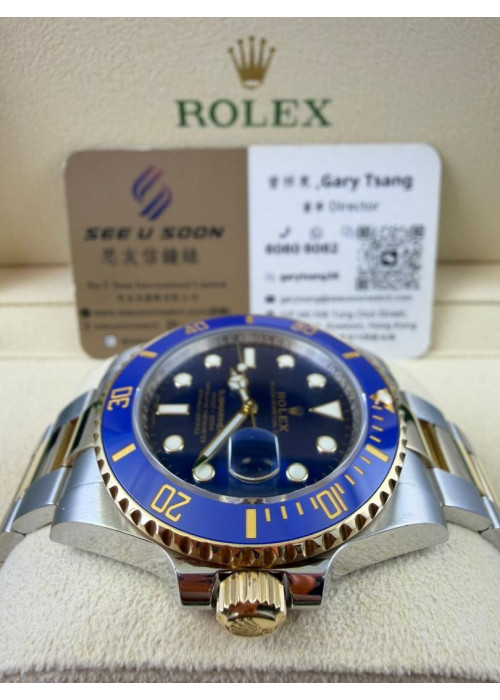 二手 ▶️ Rolex 勞力士 Submariner Date ◀️ 116613LB 金鋼藍藍 2019年錶 (40mm) 